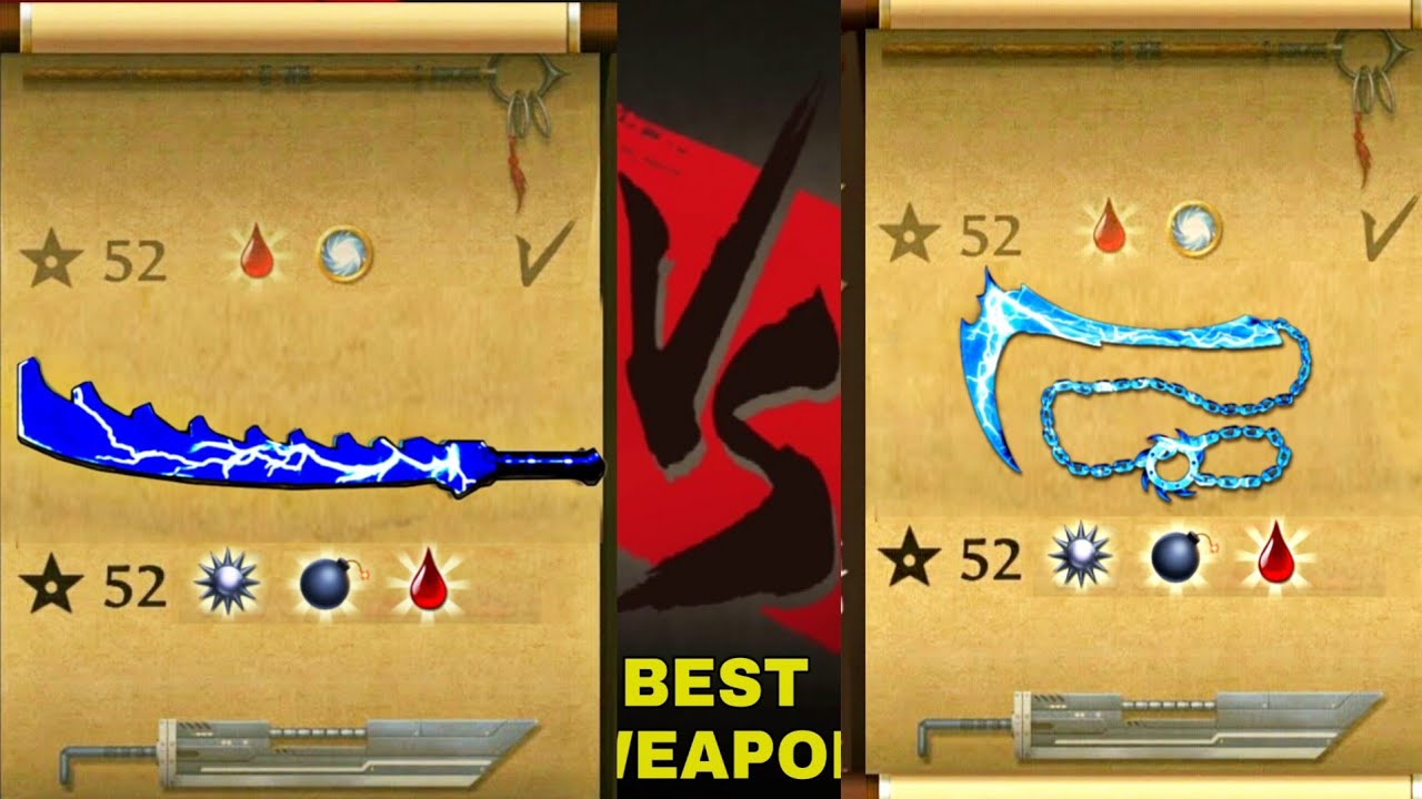 Shadow Fight 2 The Most Dangerous Blue Light Composite Sword vs Kusarigama
