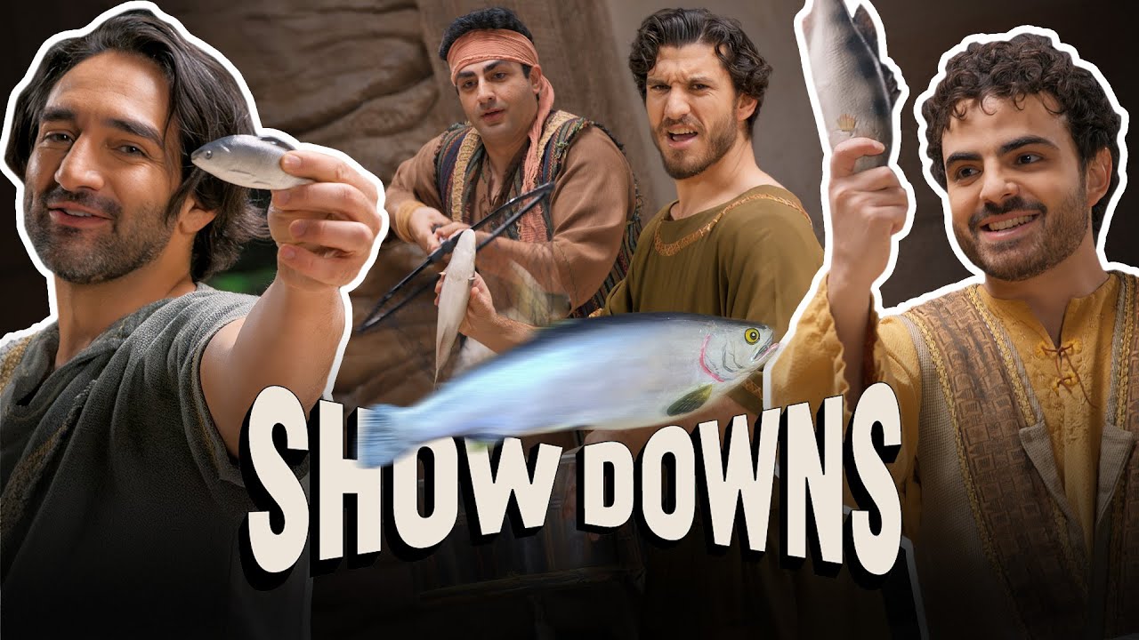 The Chosen Cast Tries Catching Fish—Literally | The Chosen Showdowns