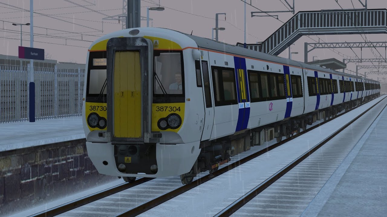 Train Simulator 2018 Rainham (Essex) to Stratford on a Class 387 c2c