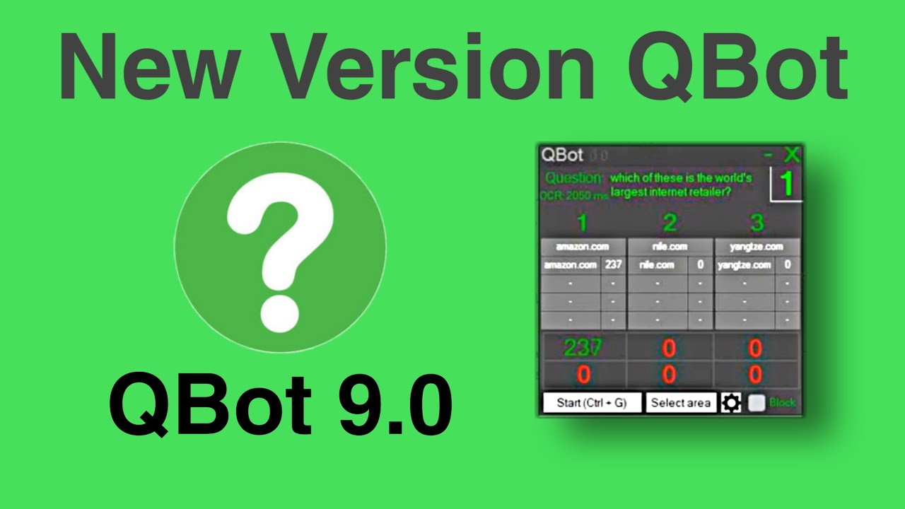 QBot 9.0 New Update for Trivia Game