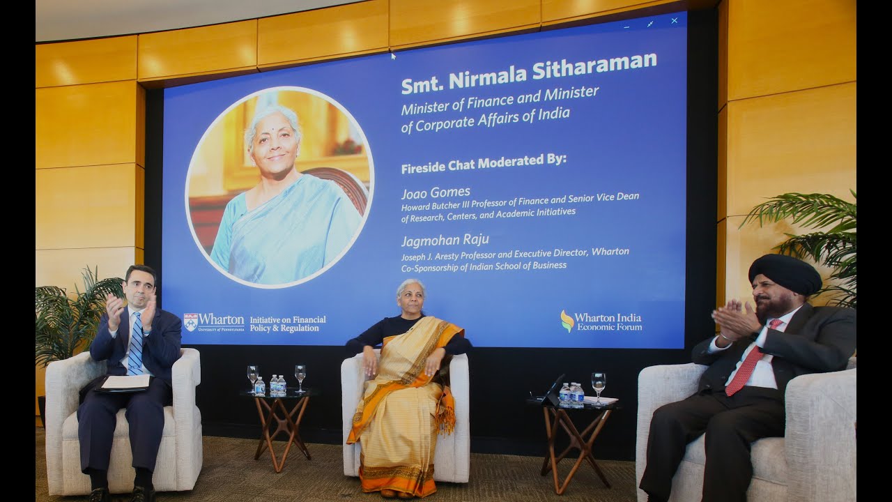 Smt Nirmala Sitharaman's interactive session at The Wharton School, University of Pennsylvania, USA
