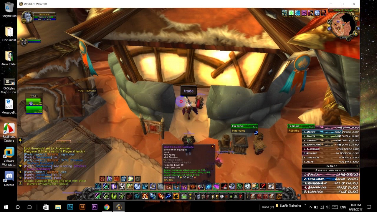 Warmane Trade Scamming 2017
