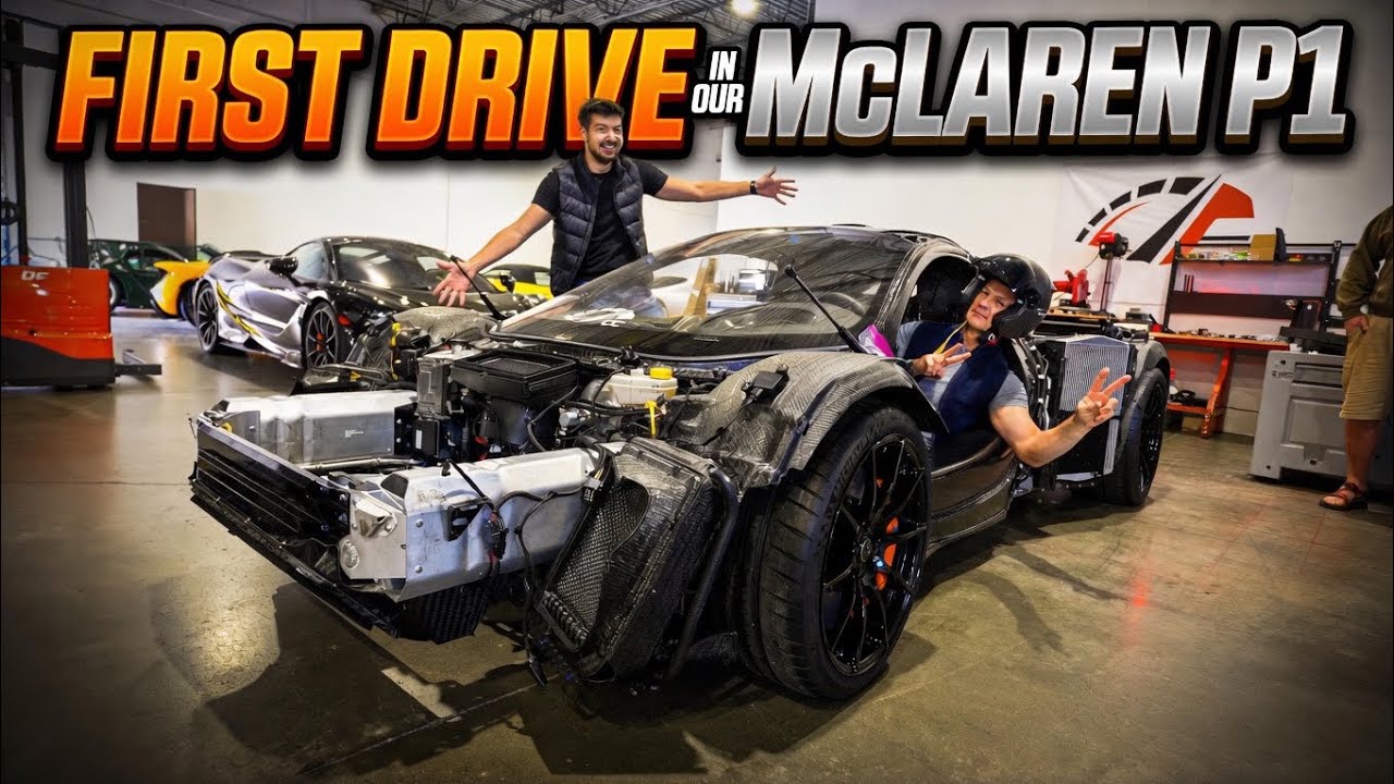 First Drive in our Homemade McLaren P1!!