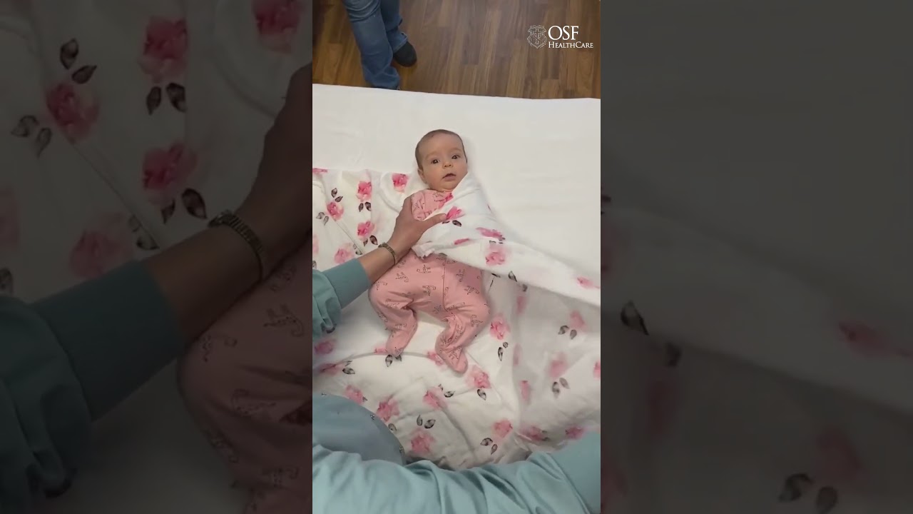 How to swaddle a baby #osfhealthcare #shorts