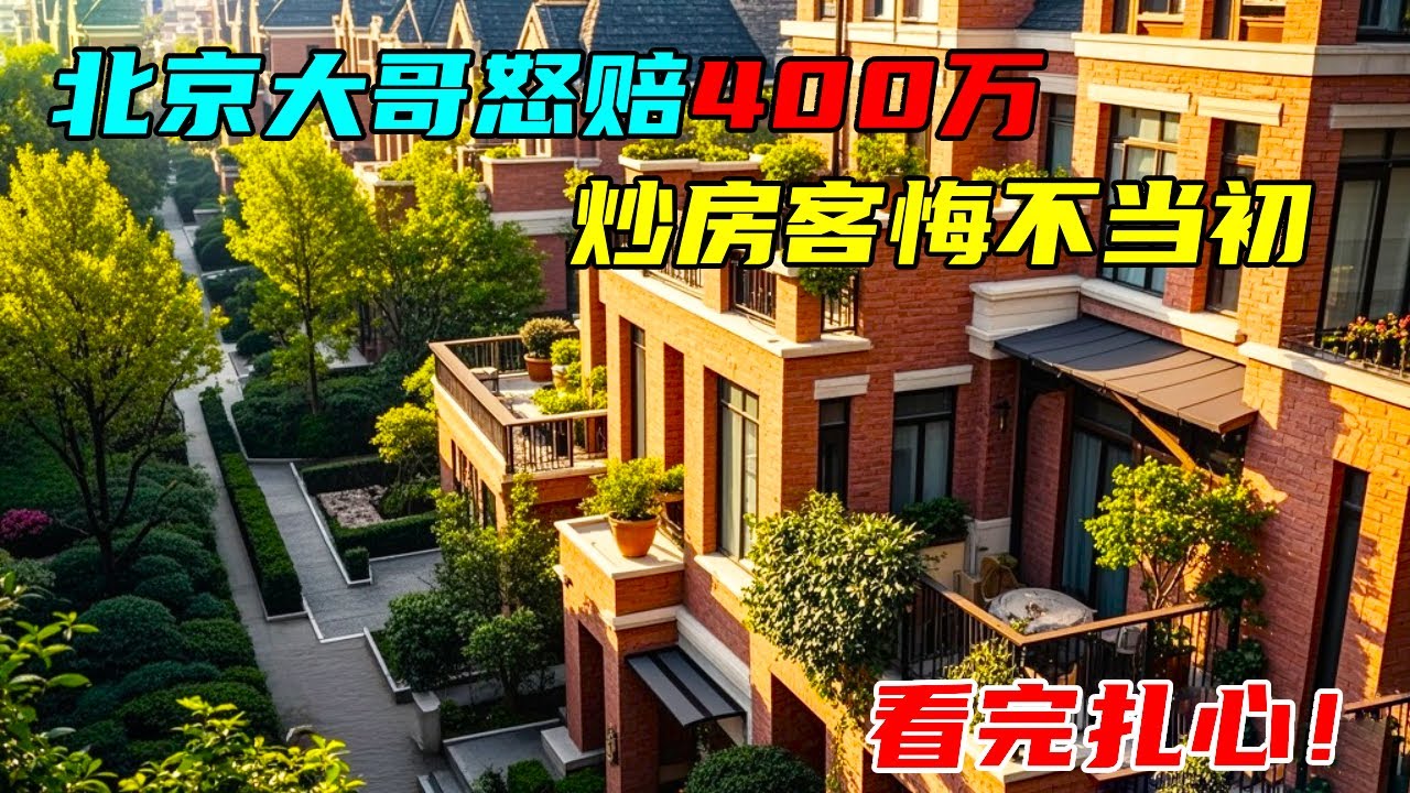 北京大哥16年花500万买别墅炒房，结果陪得只能卖100万，看完扎心！【沐阳看房】