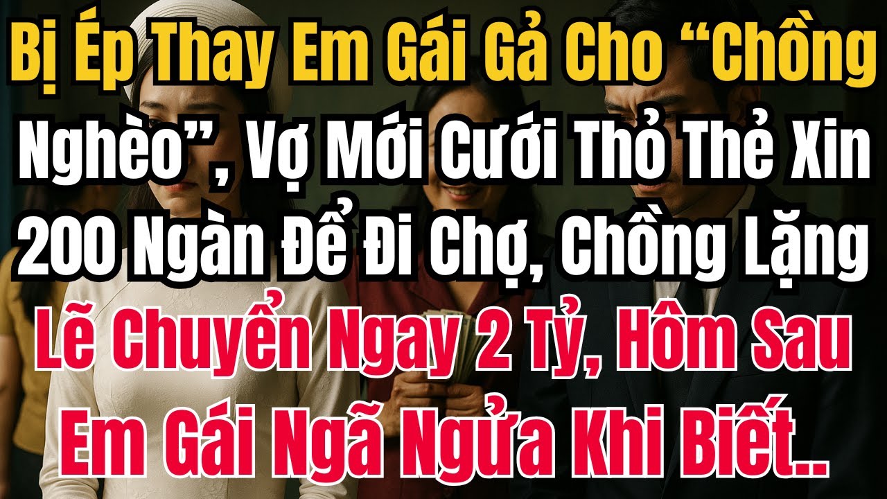 Bị Ép Gả Cho Chồng Nghèo, Vợ Mới Cưới Xin 200 Ngàn, Chồng Lặng Lẽ Chuyển Ngay 2 Tỷ