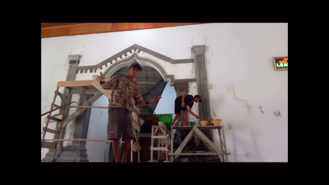 Relief mimbar mesjid