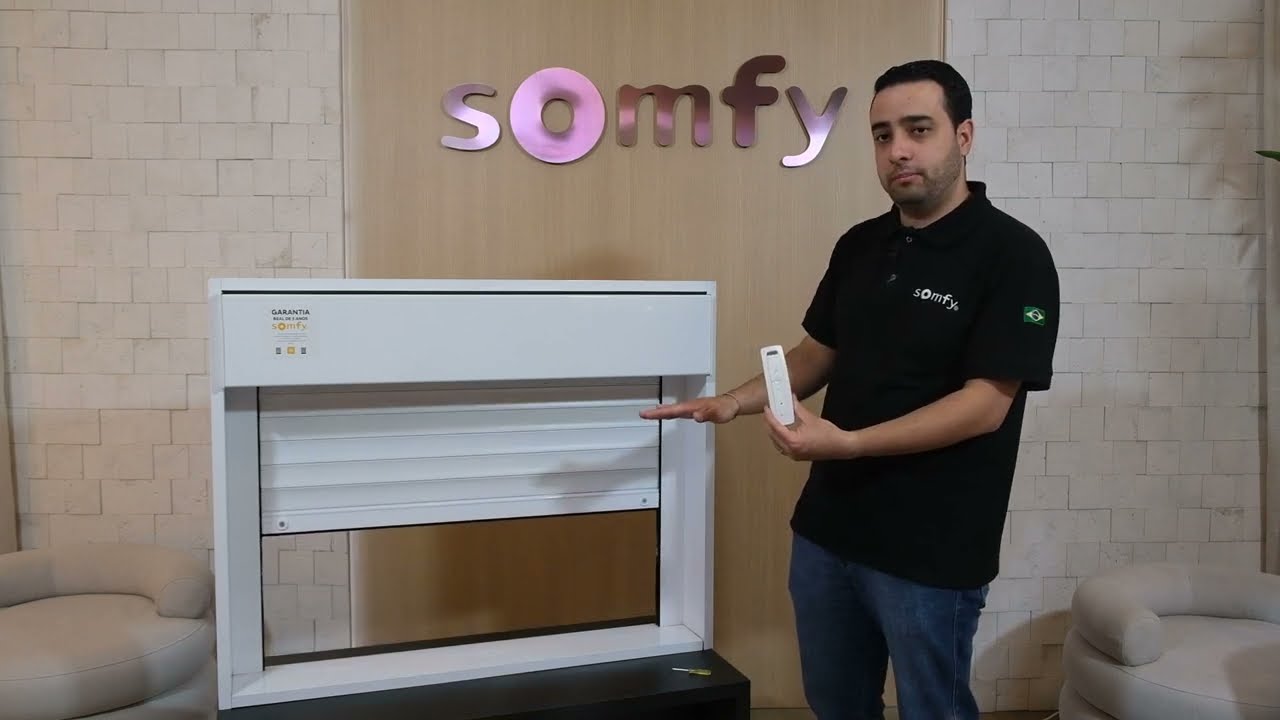 Alteração do fim de curso dos motores Somfy RTS com regulagem eletrônica Persiana Externa