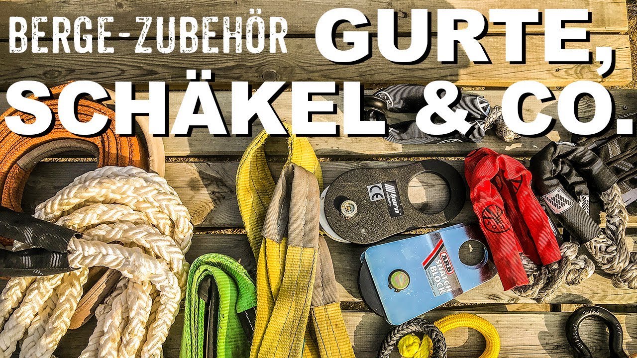 Berge-Zubehör:  Gurte, Schäkel und Co. I 4x4 Passion #62