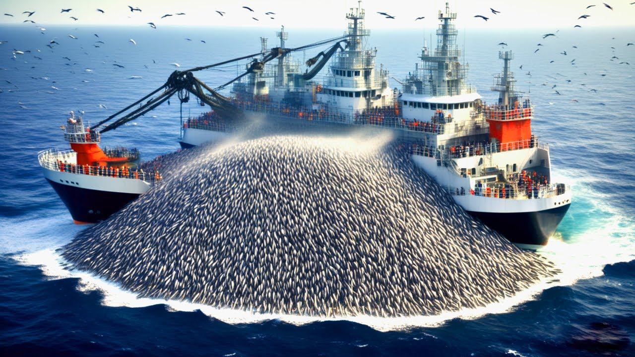 Massive Cod Hauls - How European Fishermen Haul Hundreds of Tons of Cod with Trawlers