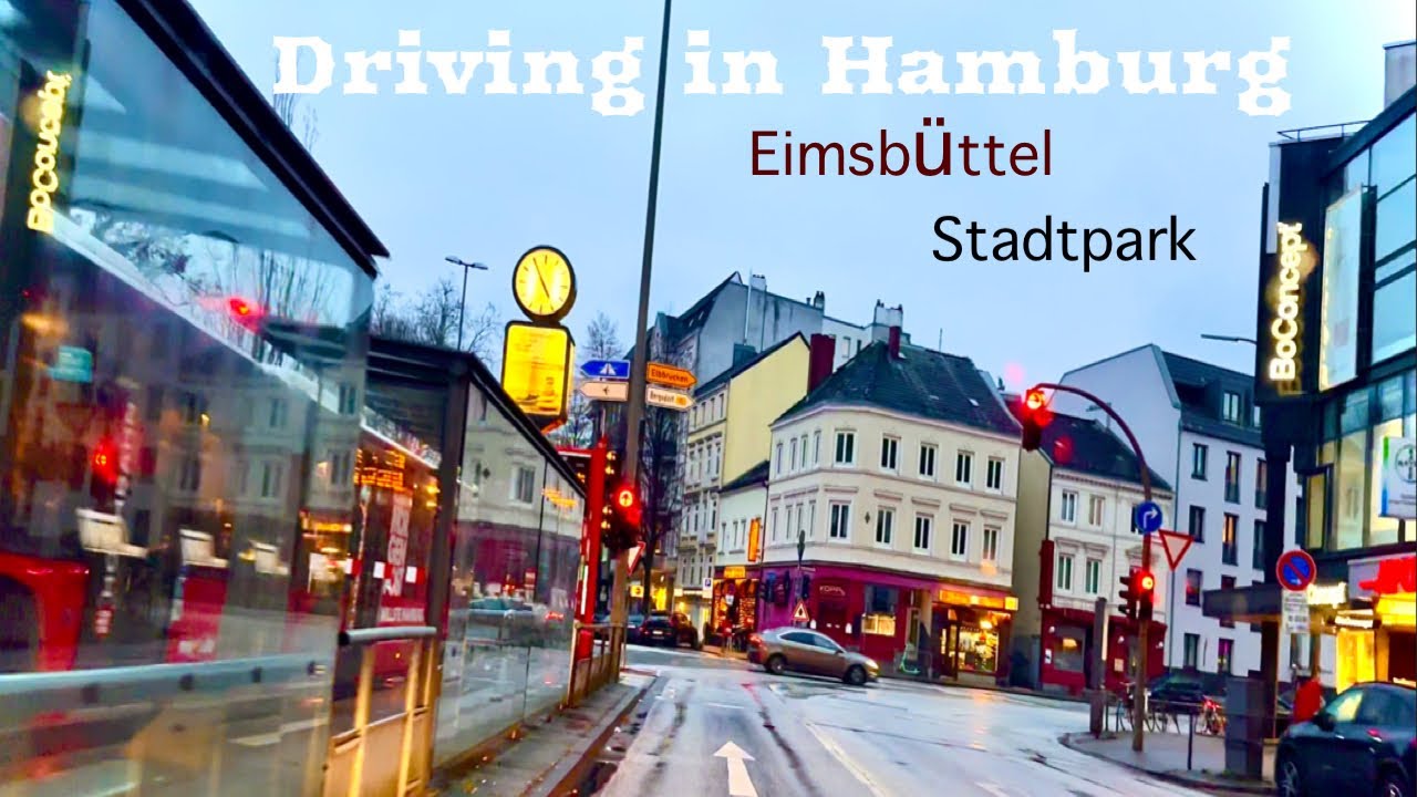 Driving in Hamburg *[Eimsbüttel ➡️ Stadtpark]**[4K]*