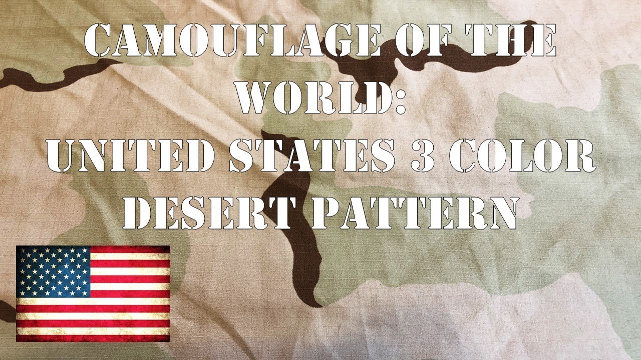 Camouflage of the World: U.S. 3 Color Desert Pattern