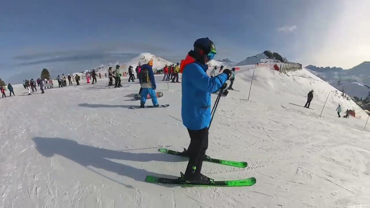 First Day on Real Snow & I Hit 116 Ski IQ 😳🔥 | Avoriaz Run