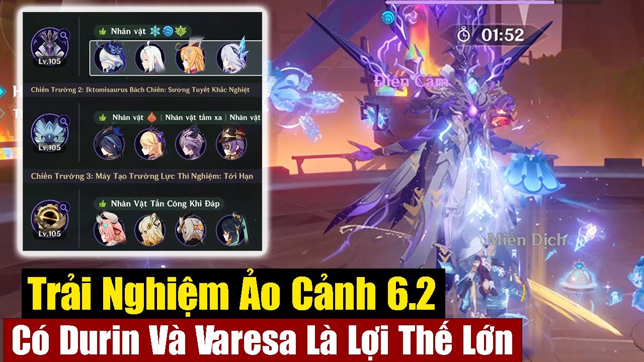 Trải Nghiệm Ảo Cảnh 6.2 - Skirk Vẫn Ngon - Lợi Thế Cho Durin Và Varesa