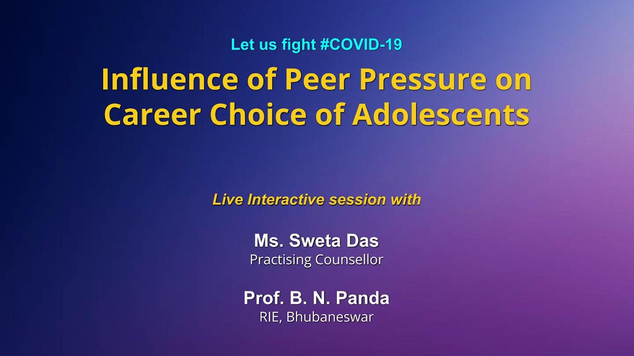 Sahyog: Influence of Peer Pressure on Career Choice of Adolescents