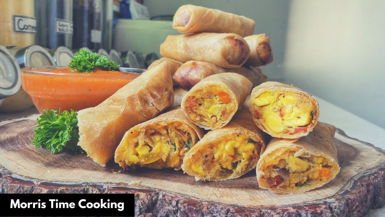 Ackee & Salt Fish SPRING ROLLS | Lesson #108 | Morris Time Cooking