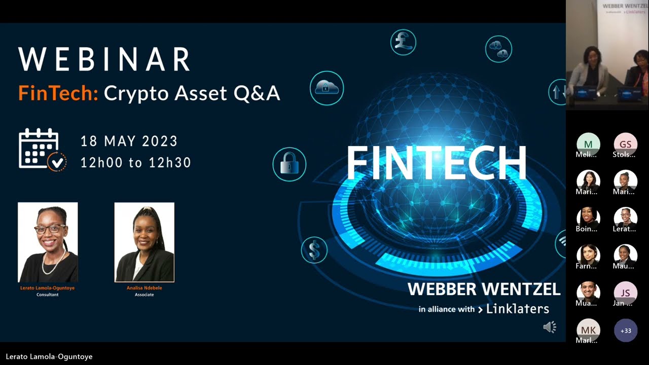 FinTech: Crypto Asset Q&A Webinar