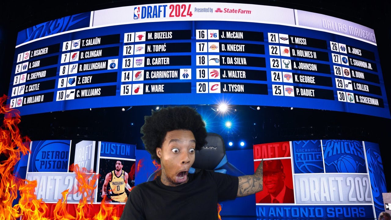 FlightReacts To Full NBA Draft 2024!