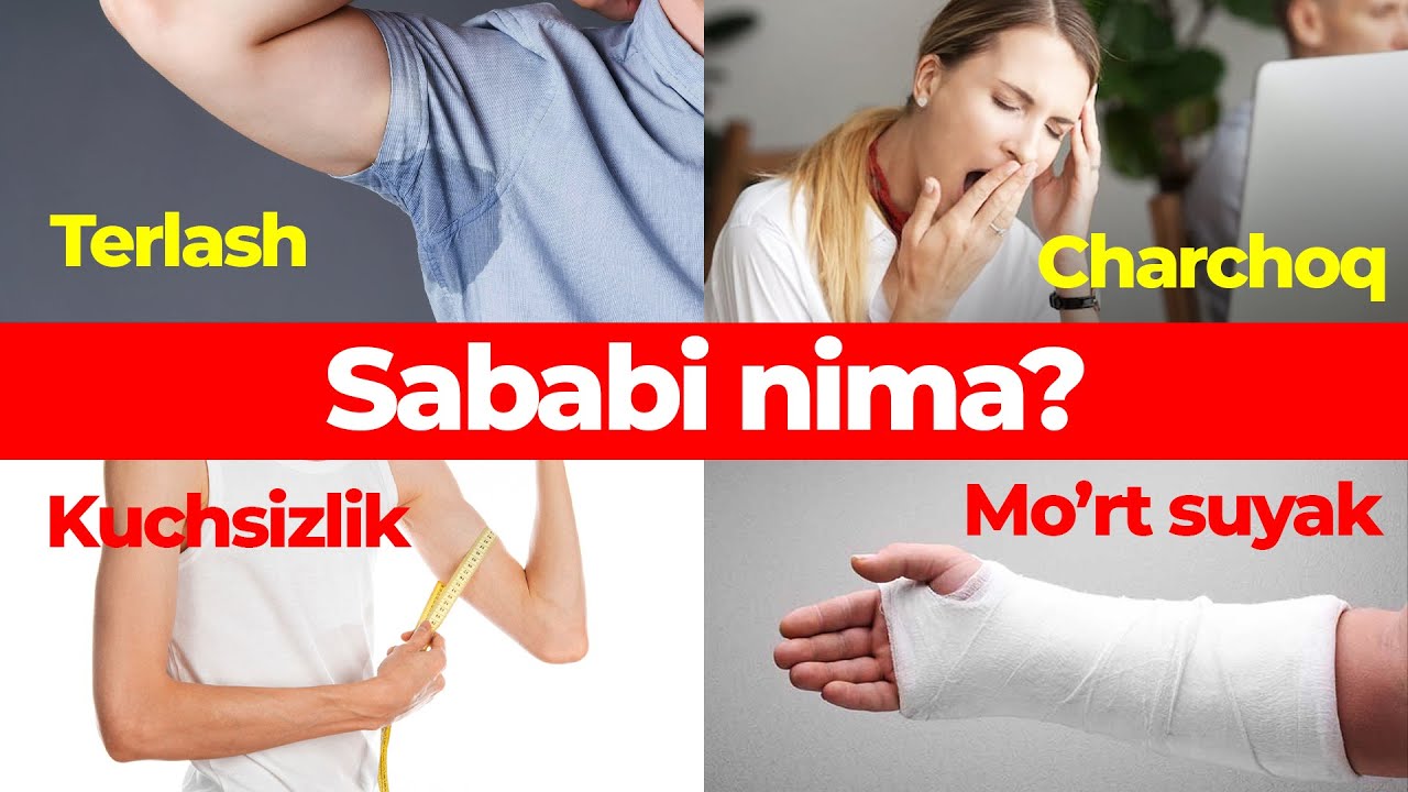 Charchash, terlash, kuchsiz mushaklar, suyak tez sinishi sababi!