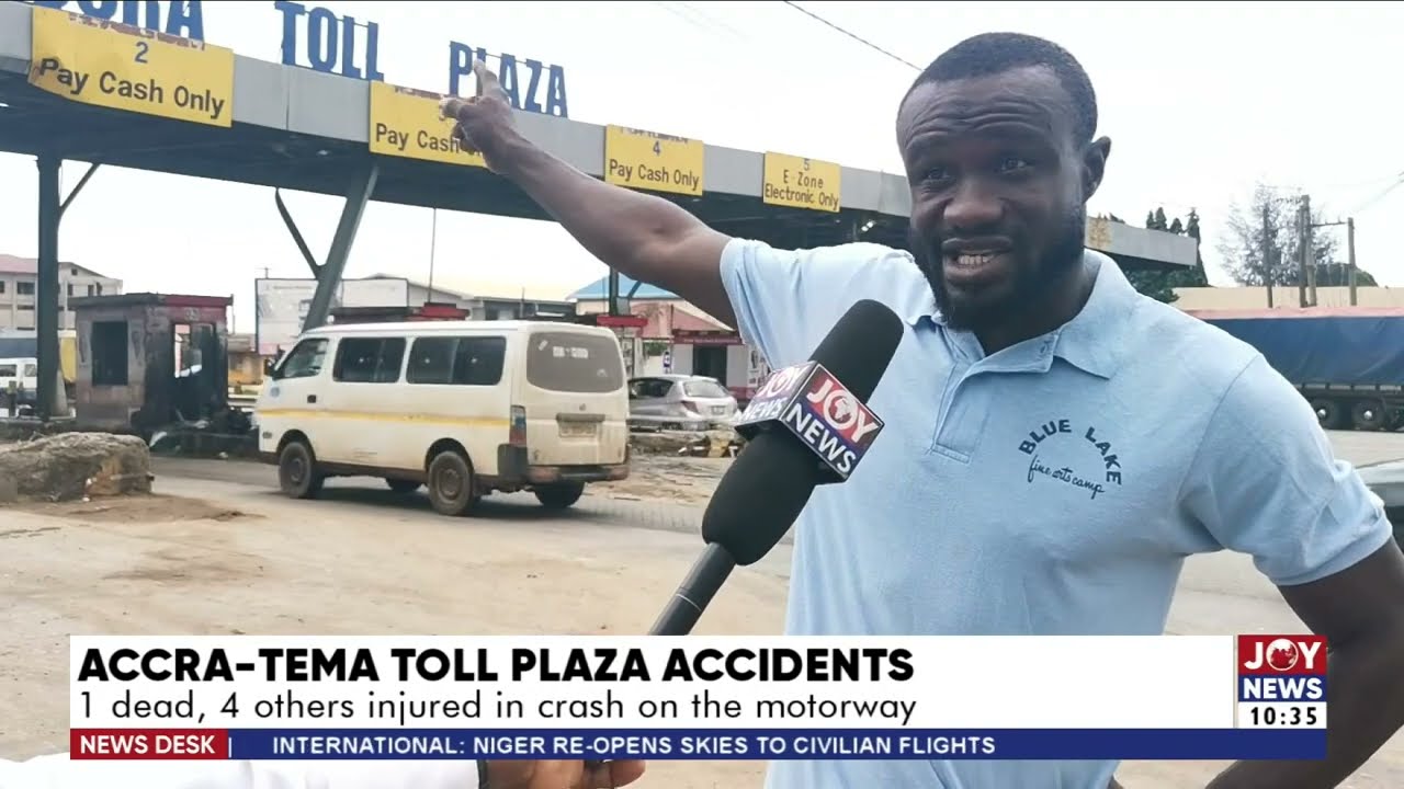 Accra-Tema Toll Plaza Accidents: 1 dead, 4 others injured in crash on the motorway