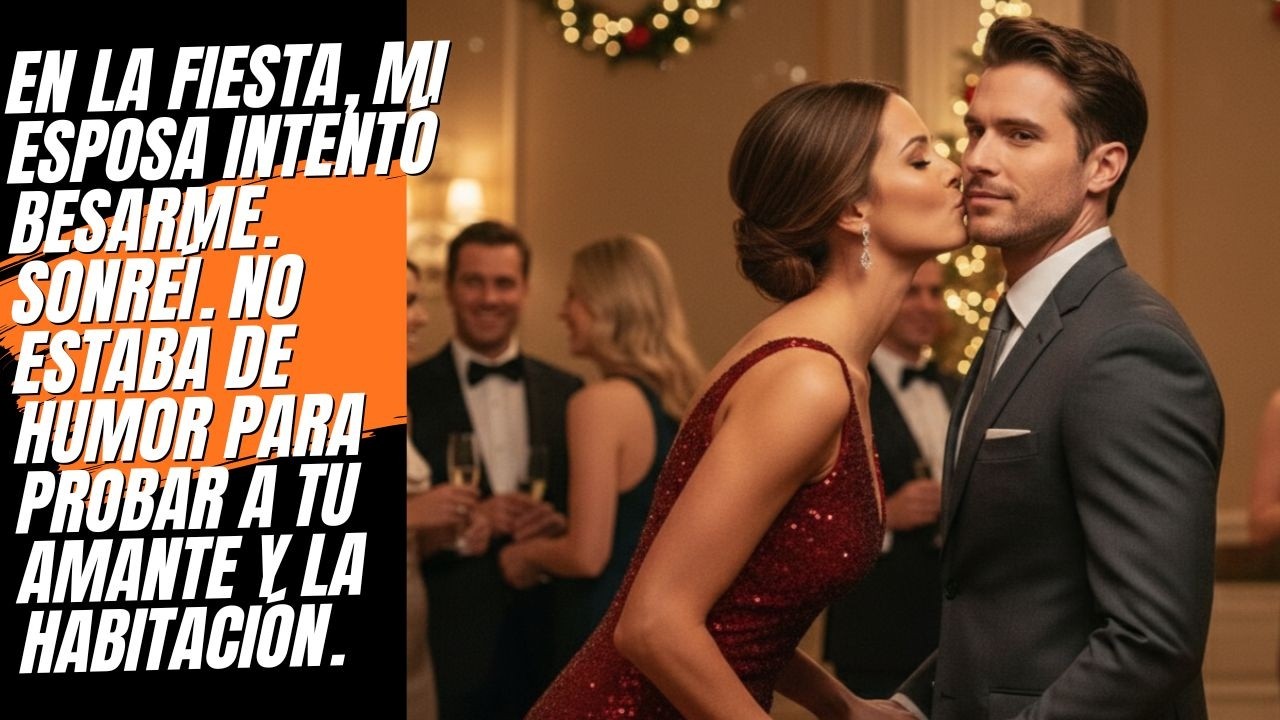 Mi esposa me dio un beso en la fiesta. Me eché atrás y le expuse la verdad.