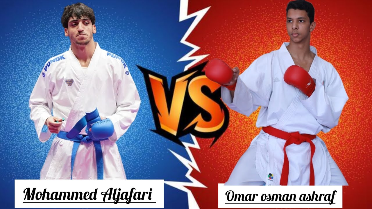 Semi-finals Cairo 2025 Male kumite mohammad Aljafari VS Omar osman _84KG
