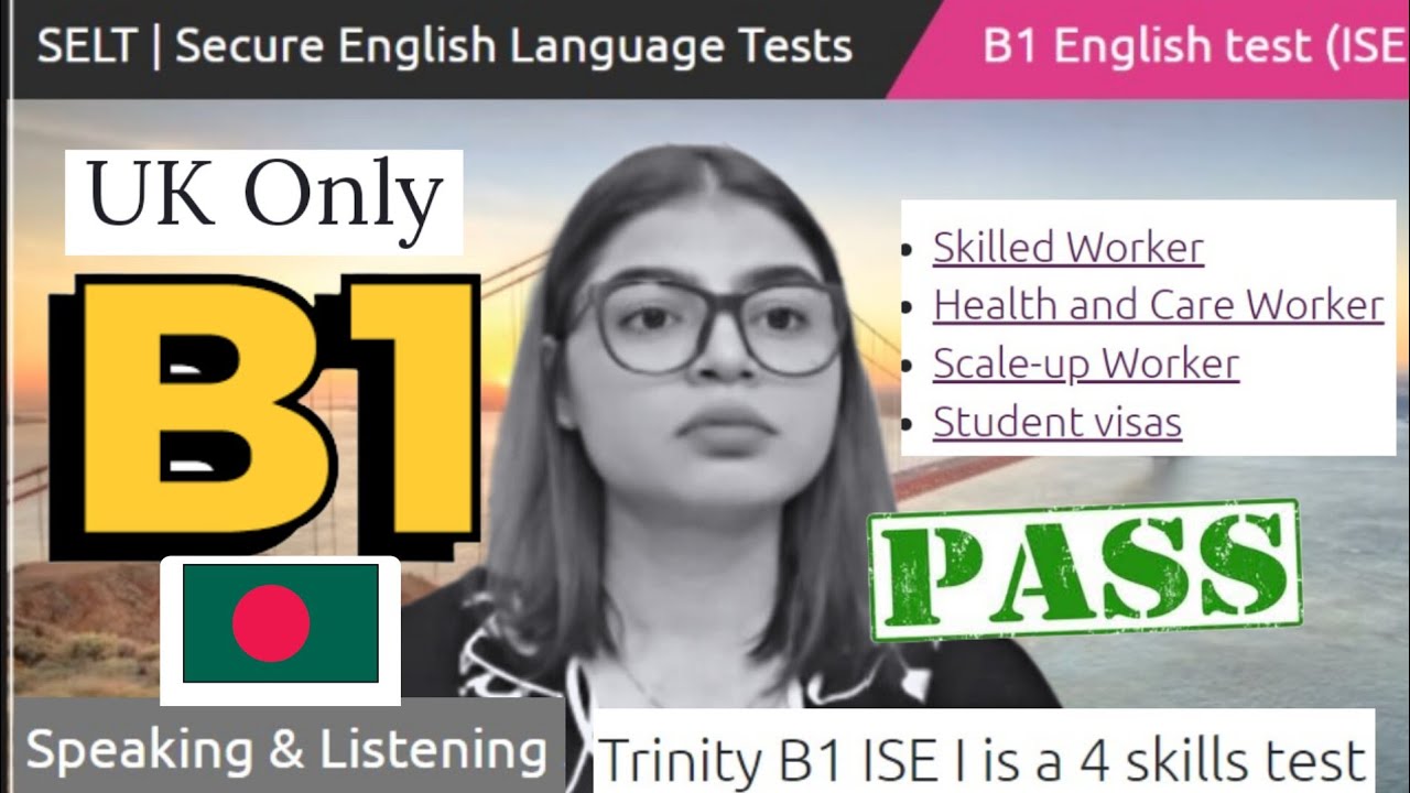 Trinity College London - ISE I (B1) Integrated Speaking and Listening|| Full Mock Test || UKVI