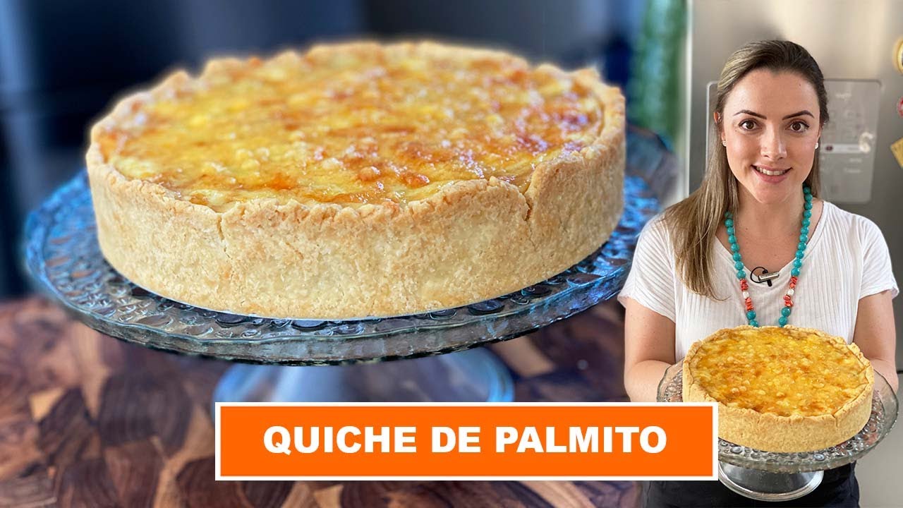 QUICHE DE PALMITO - Recheio cremoso e super fácil!