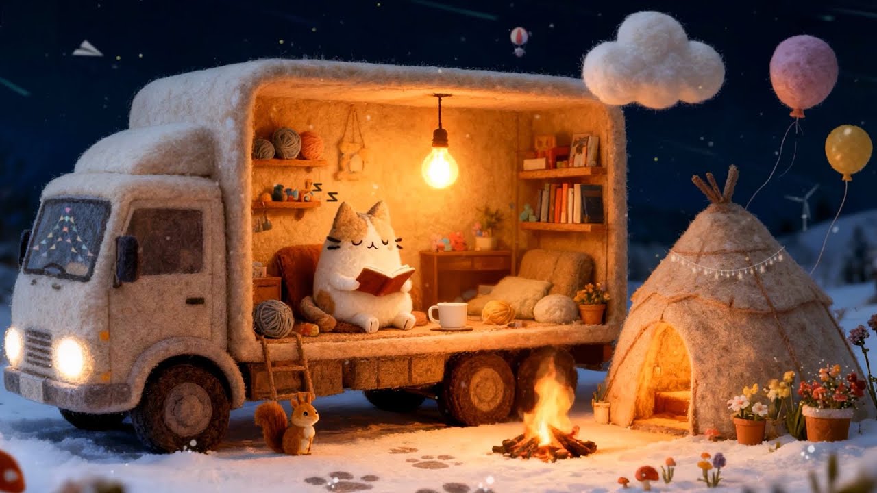 A little home on wheels. 🏡 / Soft Jazz Beats for Sleep, Relax, Calm