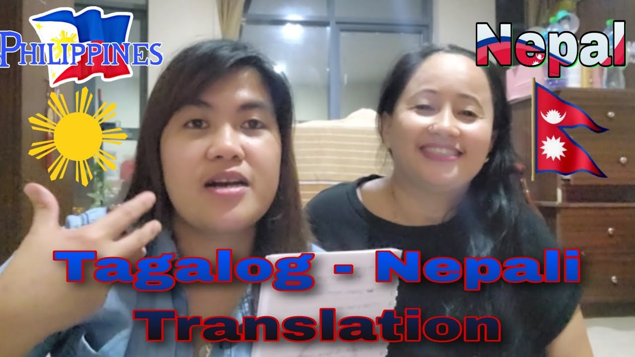 Philippines and Nepal language. Let's translate it. #nepal #tagalog #nepali #philippines