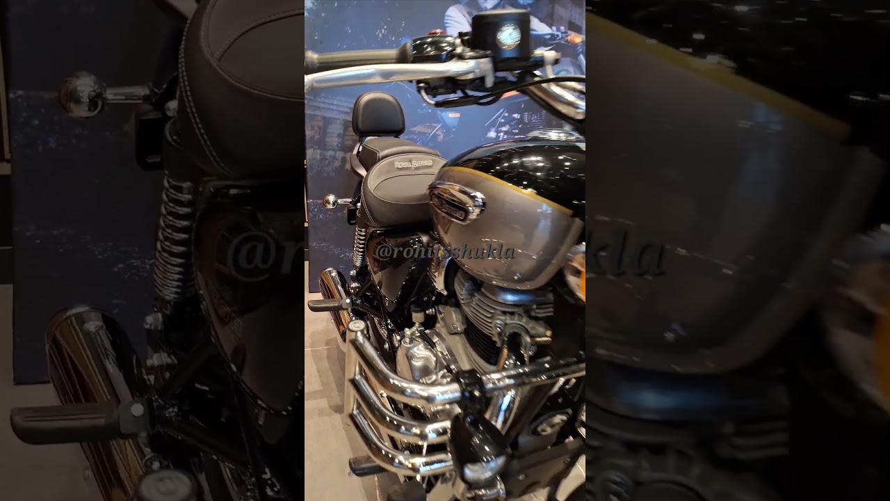 AURORA BLACK Meteor 350 | Genuine RE Accessories #royalenfield #meteor350 #shorts #viral #trending