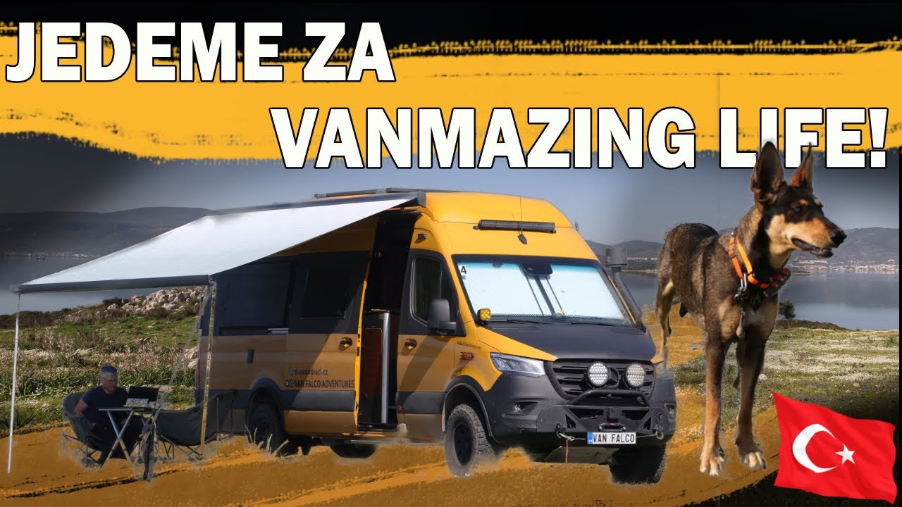 PAMUKKALE│SLANÉ JEZERO│OBYTNÝM AUTEM PO TURECKU│KEMPOVÁNÍ S VANMAZING LIFE│4K│VAN FALCO ADVENTURES