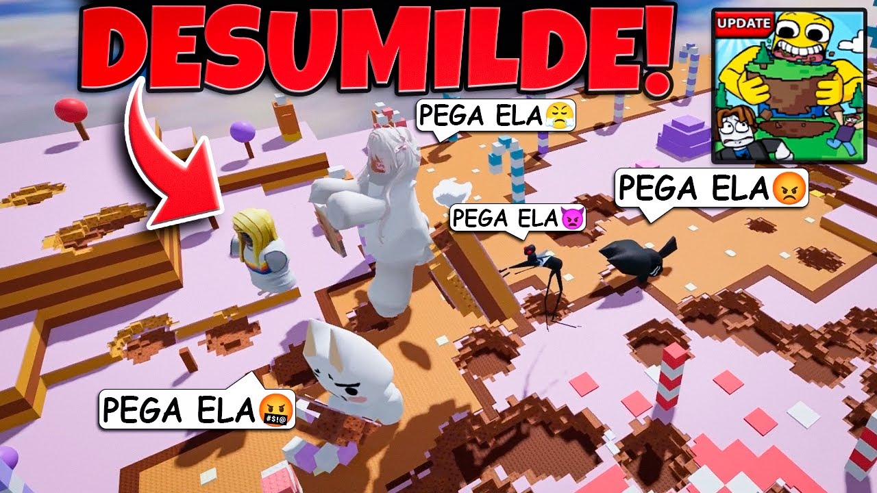 Todas as Pessoas se Uniram Pra Derrotar a Desumilde no Coma um Mundo no Roblox