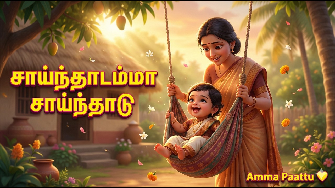 சாய்ந்தாடம்மா சாய்ந்தாடு | Traditional Tamil Kids Folk Song