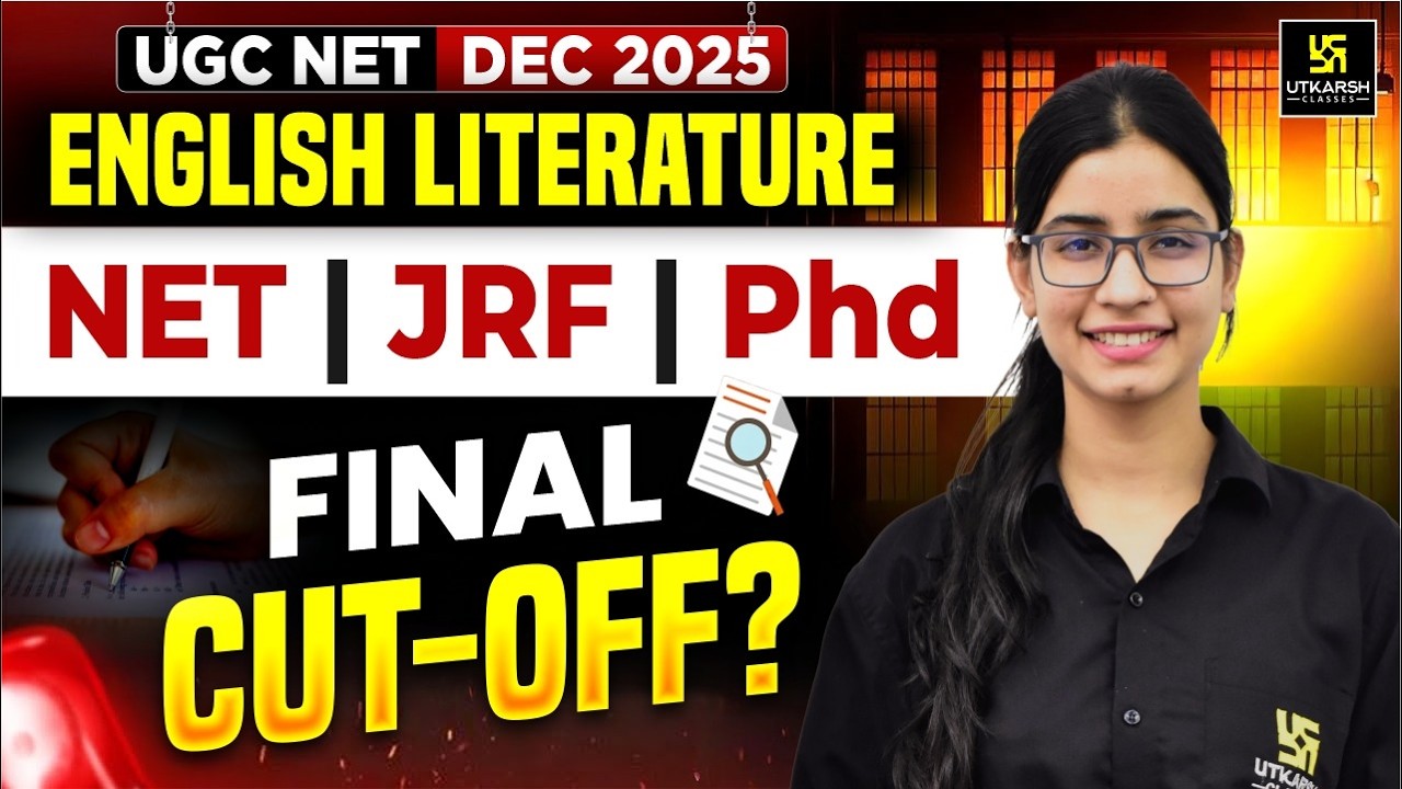 UGC NET Dec 2025 English Final Cutoff 🔥 | NET vs JRF vs PhD Complete Breakdown | Yogesh Sir