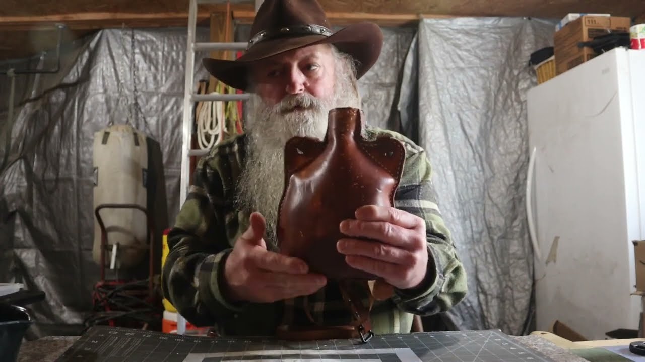 18th century leather canteen