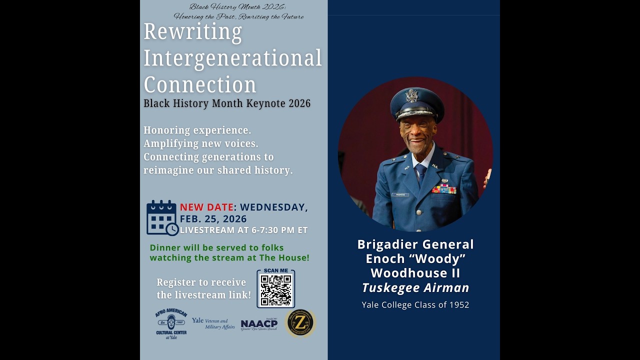 Yale BHM Keynote 2026: Brigadier General Enoch Woodhouse II, '52
