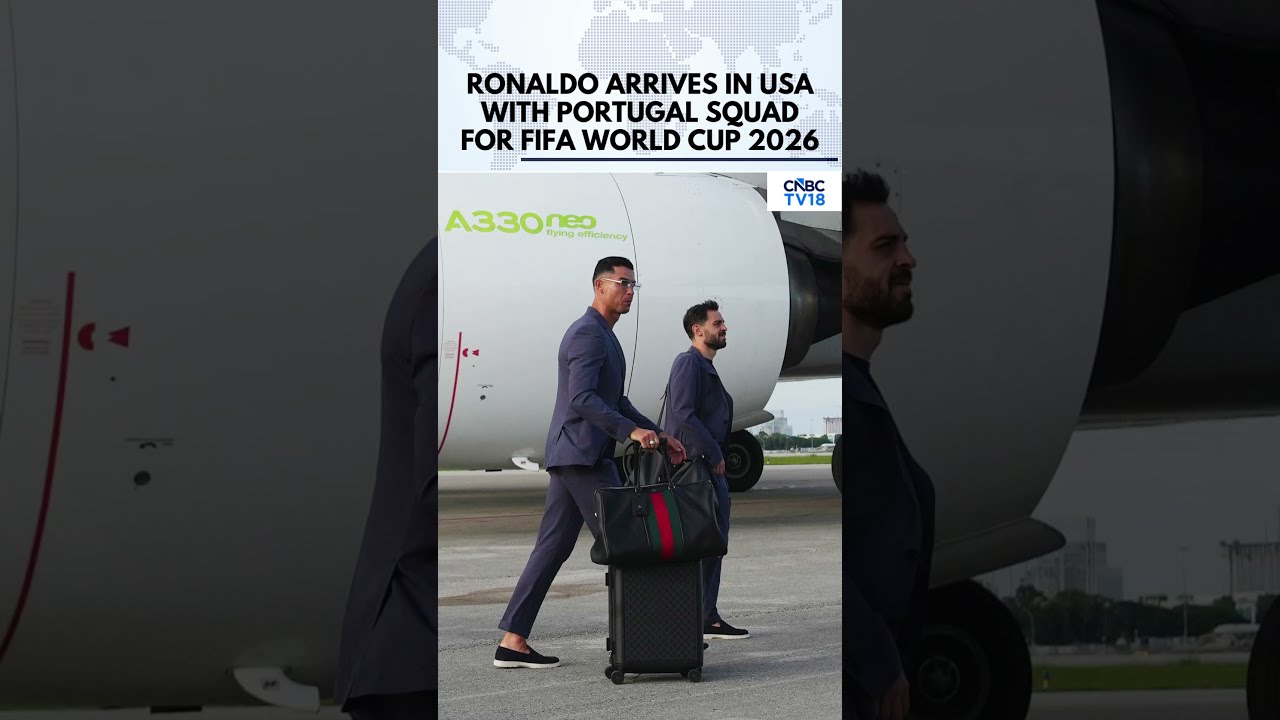Cristiano Ronaldo Arrives In USA With Portugal Squad for FIFA World Cup 2026 | CR7 | Group K | N18G