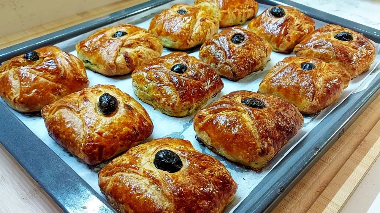 مسمن معمر في الفرن بالسبانخ و ريكوتا  كي يجي مقرمش و مورق  بدون دلك و لديد بزاف متشبعوش منو