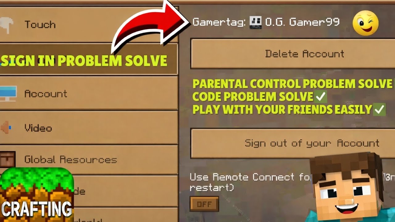 how to sign in crafting and building || how to play multiplayer in crafting and building 