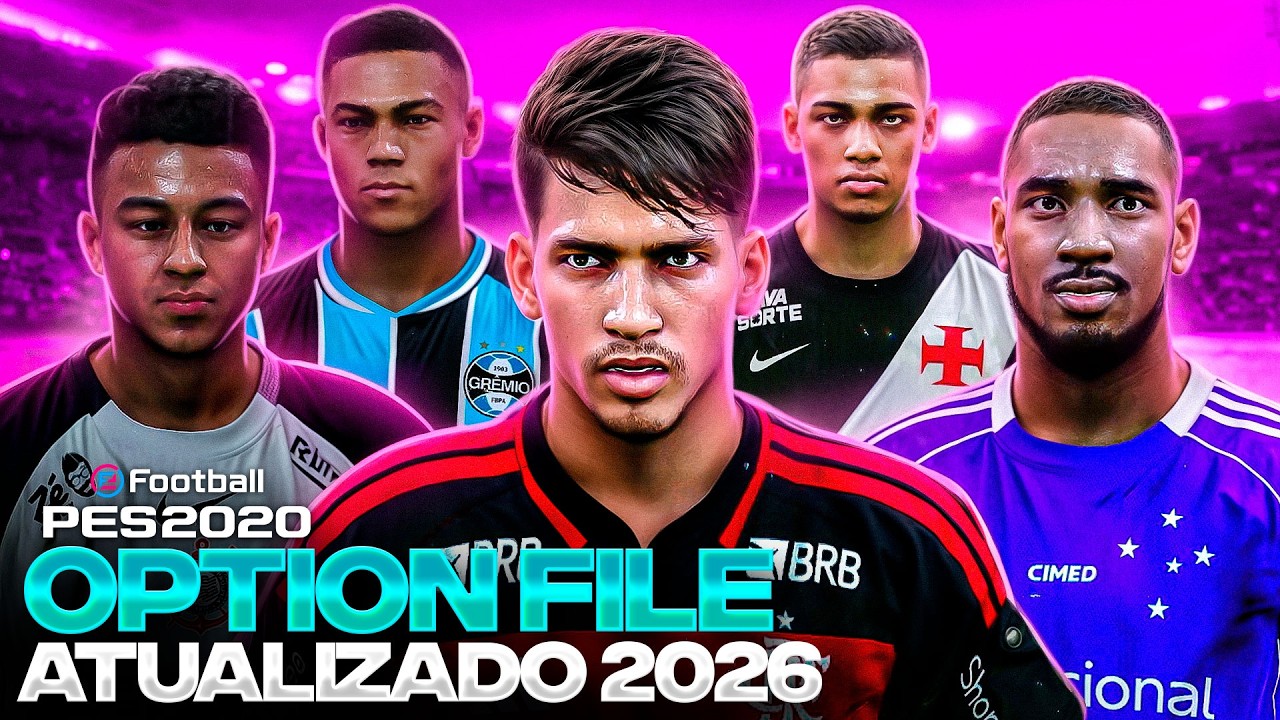 PES 2020 UPDATED TO 2026 on PS4/PS5 🔥 Option File with COMPLETE BRAZILIAN LEAGUE