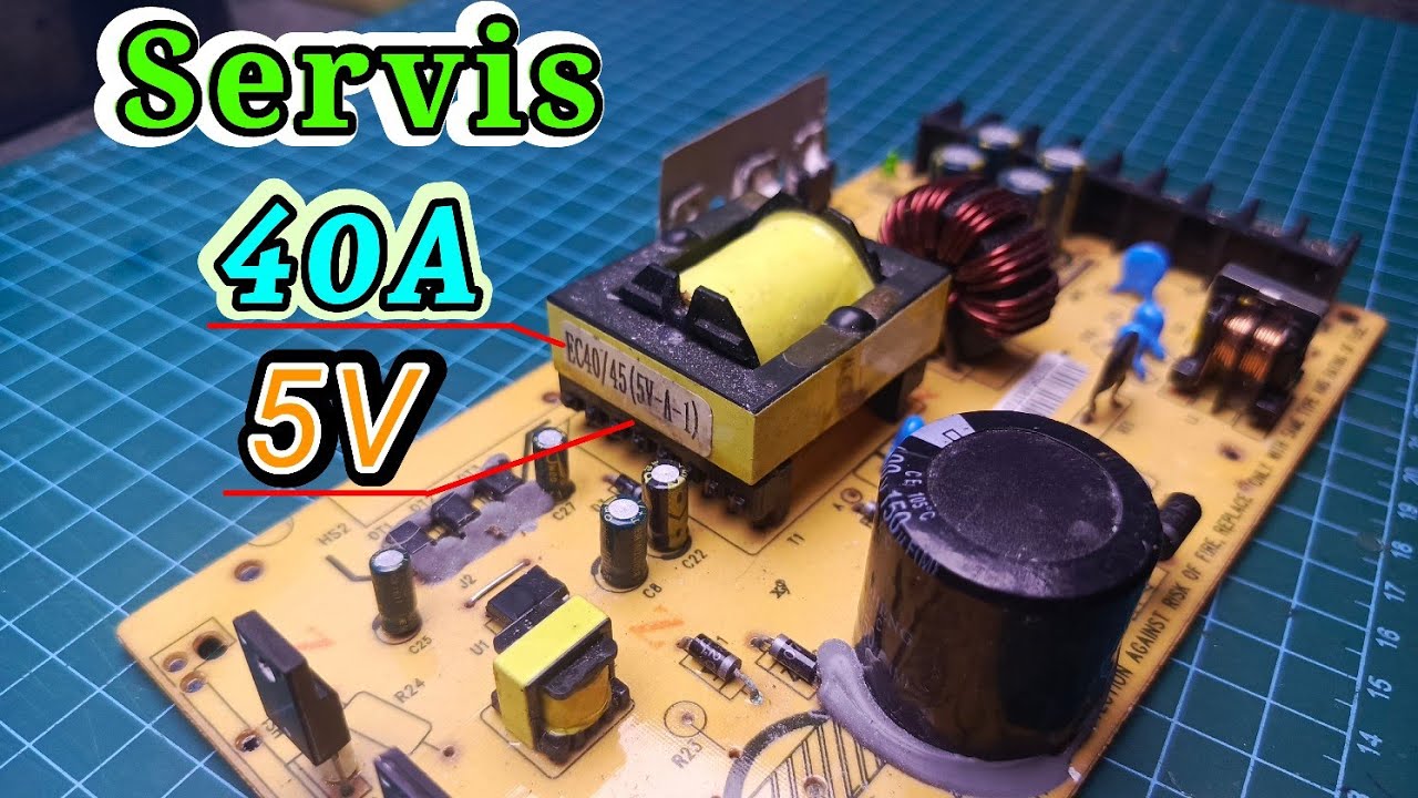 Cara mudah servis SMPS Jaring yang matot ( mati total) ‼️ smps / power suplay 