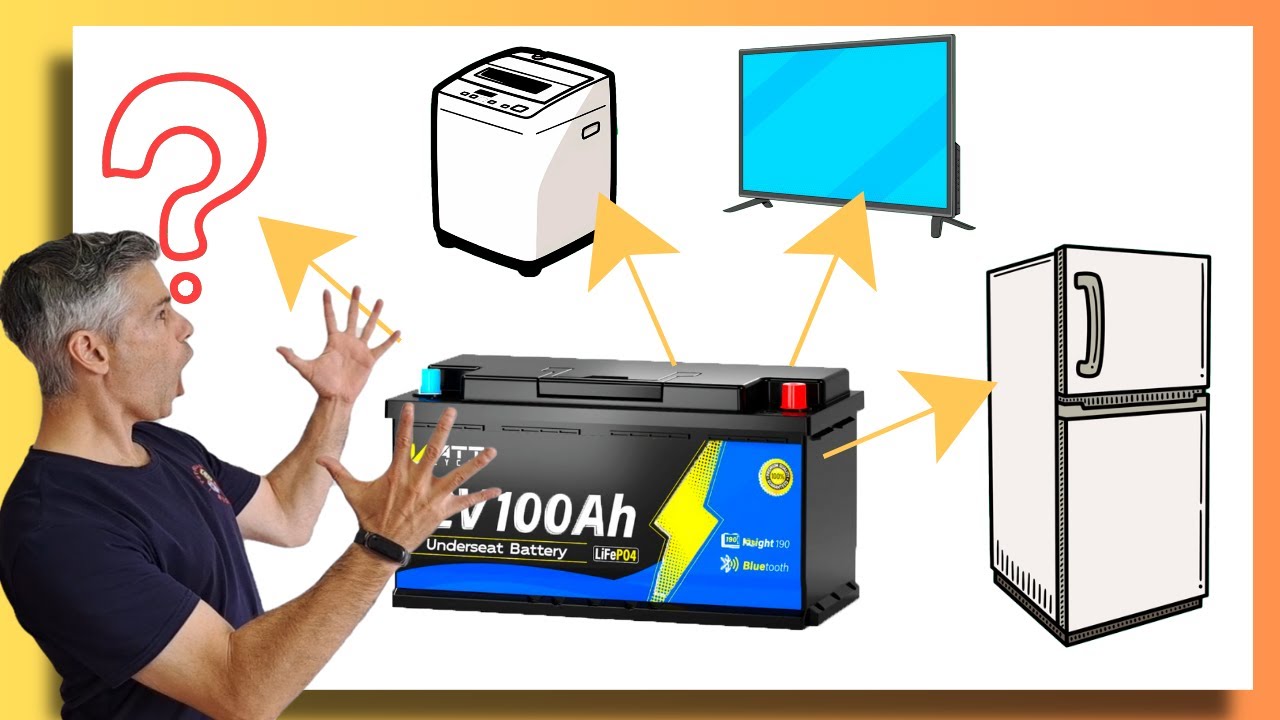¿Qué puedo enchufar en una BATERÍA 🔋de 100Amperios hora?