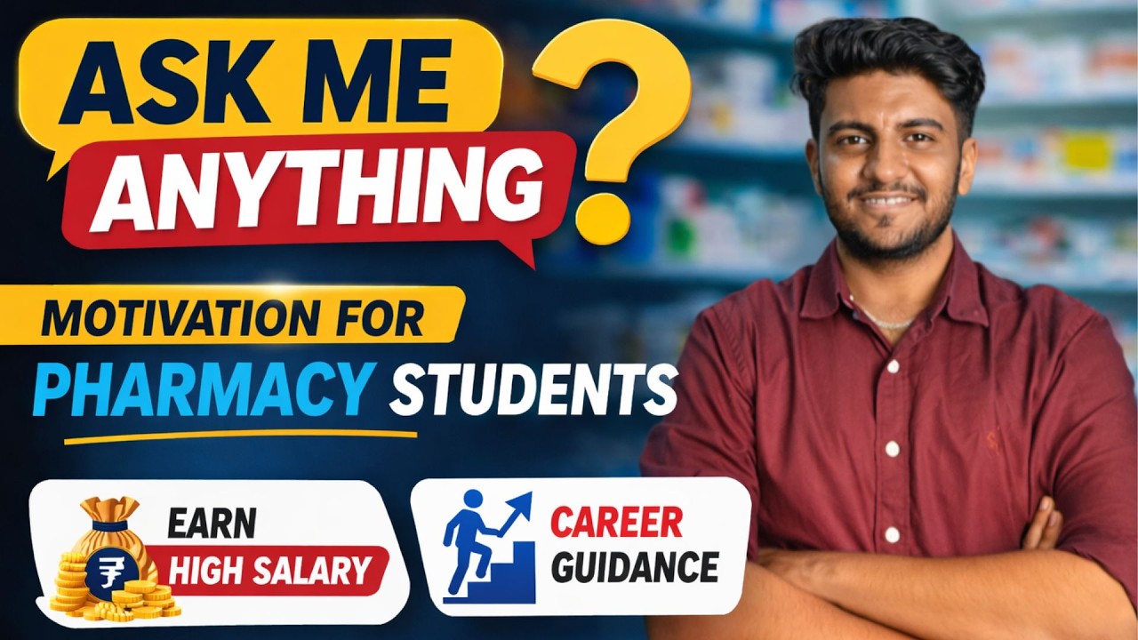 Ask Me Anything 💬 | Career Guidance for Pharmacy Students | Future Scope Roadmap + High Salary PHARM