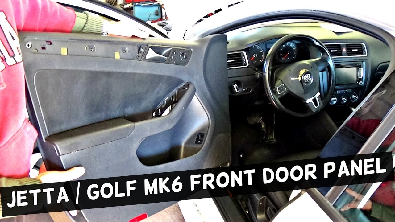 VW JETTA MK6 FRONT DOOR PANEL REMOVAL | VW GOLF MK6 DOOR PANEL