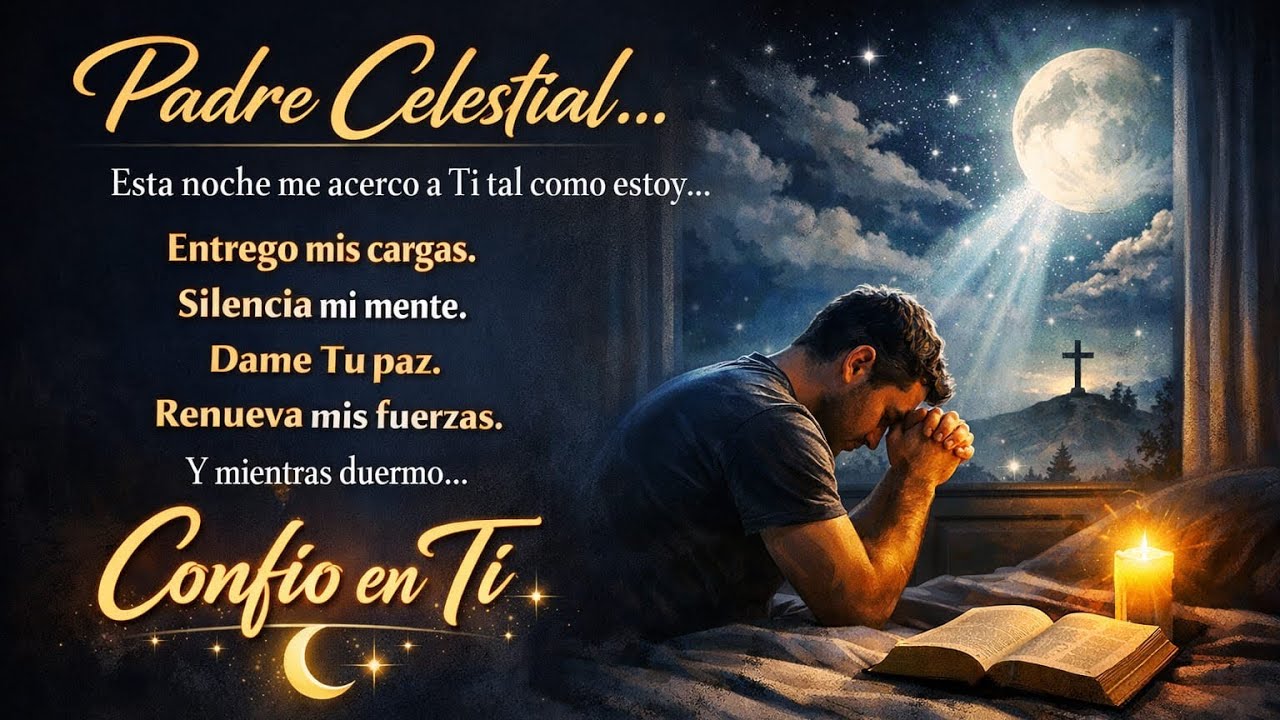 🔥 ORACIÓN PODEROSA PARA DORMIR EN PAZ PROFUNDA 🌙 (Dios Obrará Mientras Duermes)