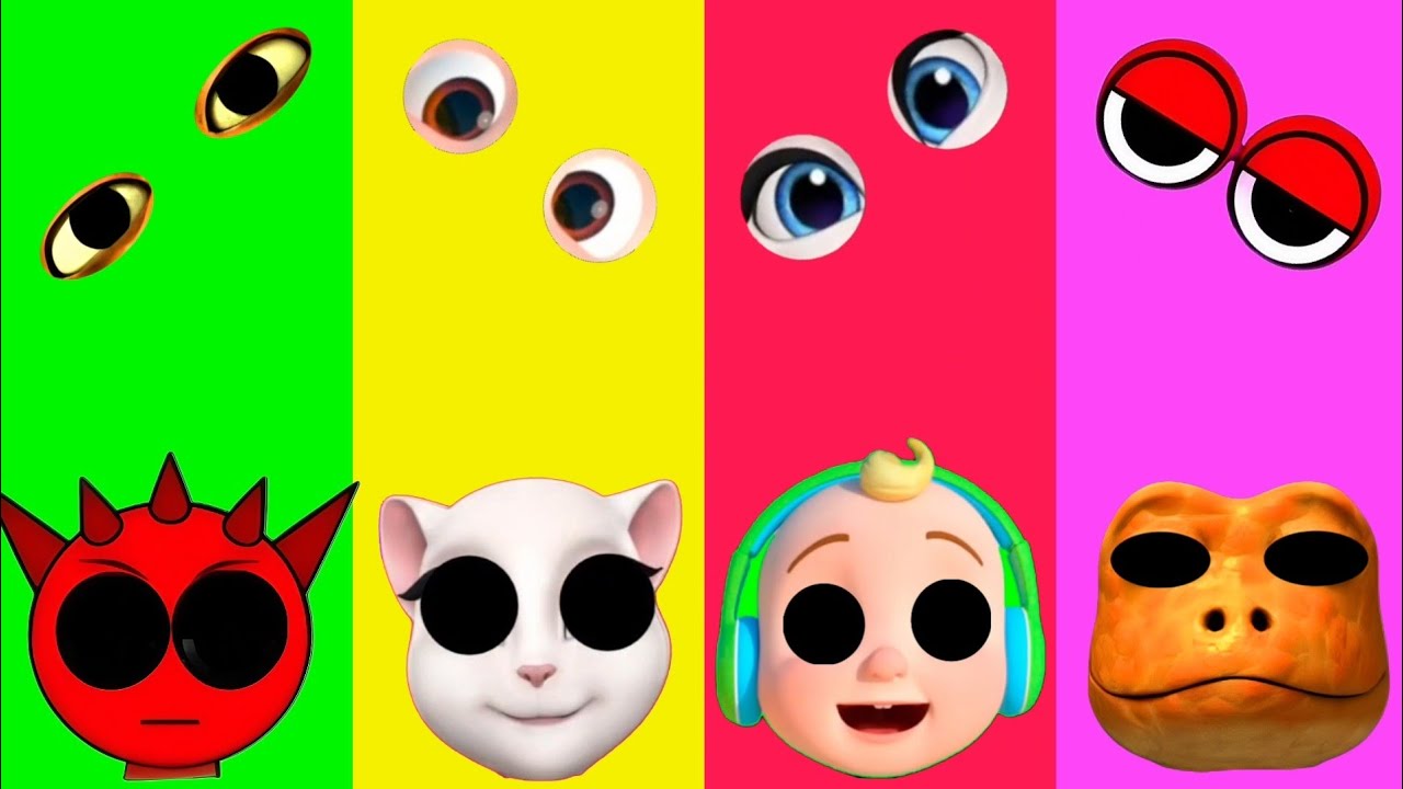 Wrong eyes challenge DAME TU COSITA Funny Puzzle Wrong Eyes / Alien dance AND Cocomelon 