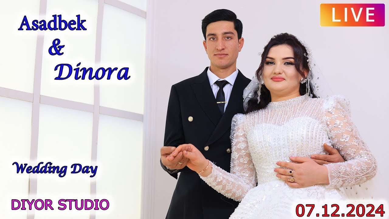 ASADBEK &  DINORA DIYOR STUDIO OQ SAROY TO’YXONASI