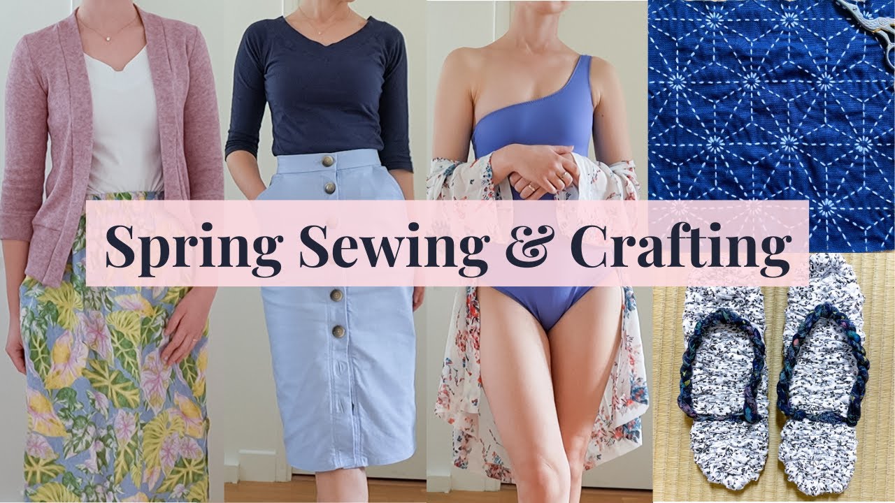 🌸 Spring Sewing & Crafting Makes｜2024｜Sashiko embroidery, a Nuno Zôri workshop, & a sewing fail