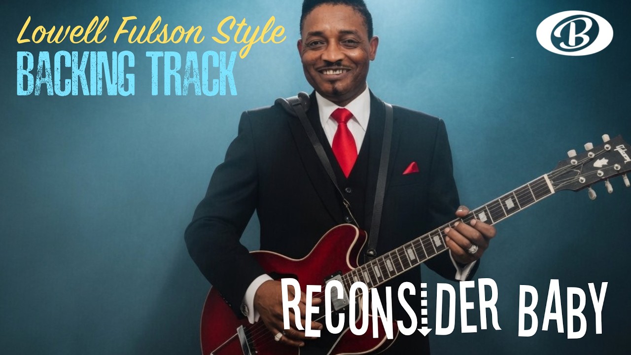Reconsider Baby blues backing track in G | Lowell Fulson West Coast style jam track